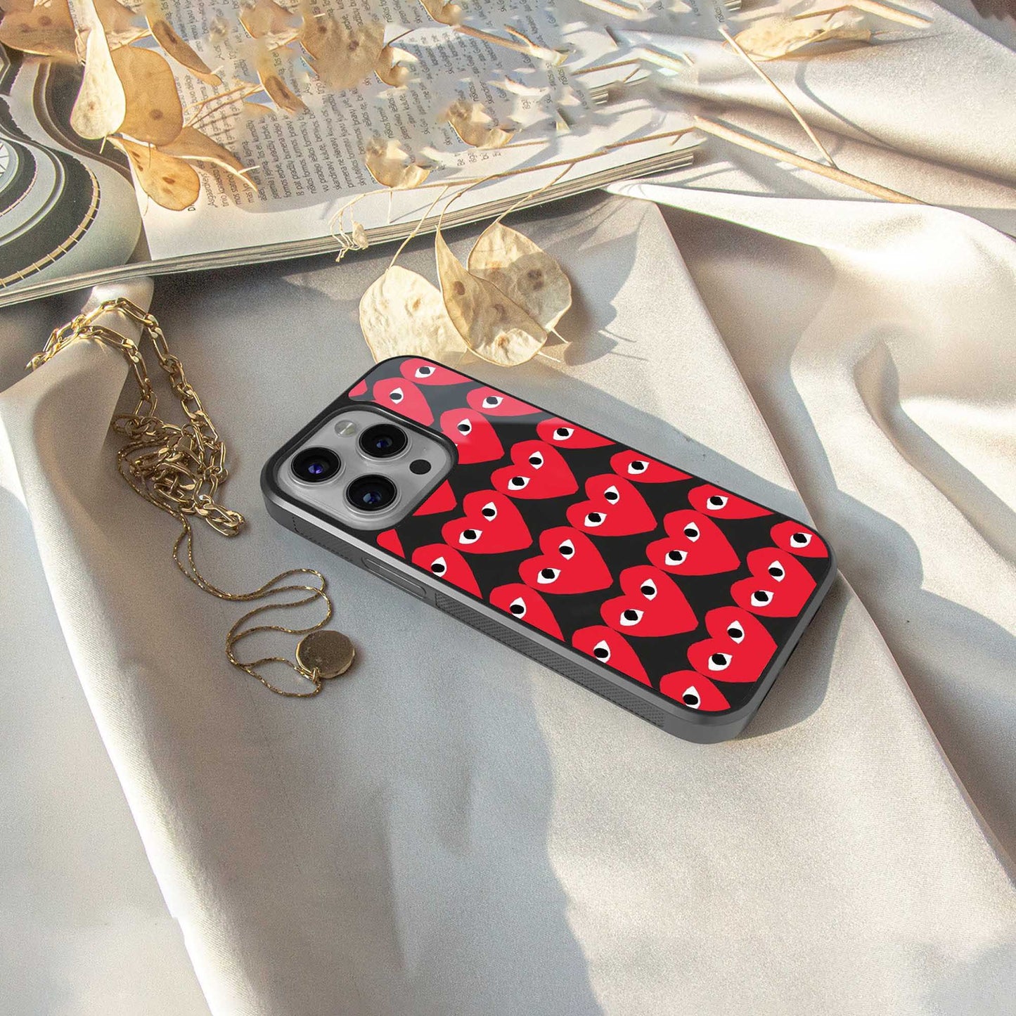 Scarlet Stare Phone Case for Iphone 16 | Glass Case