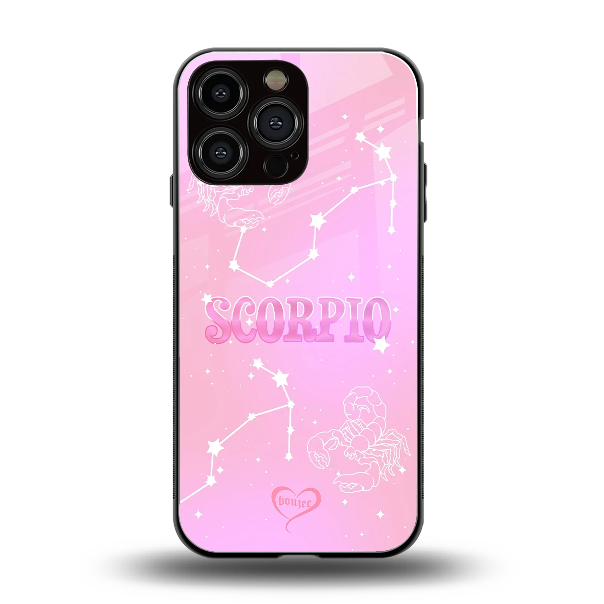 Scorpio Aura back phone cover | glass case for iphone 15 pro max