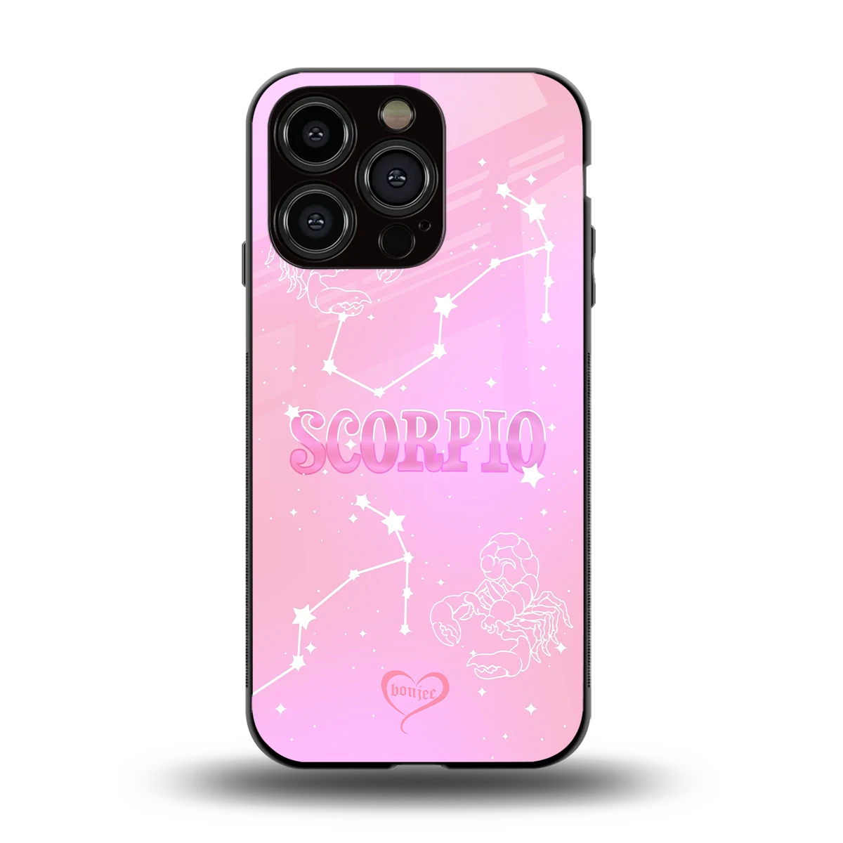 Scorpio Aura back phone cover | glass case for iphone 15 pro