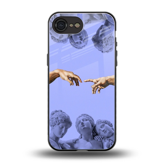 Sculpted Elegance back phone cover | glass case for iphone 16e