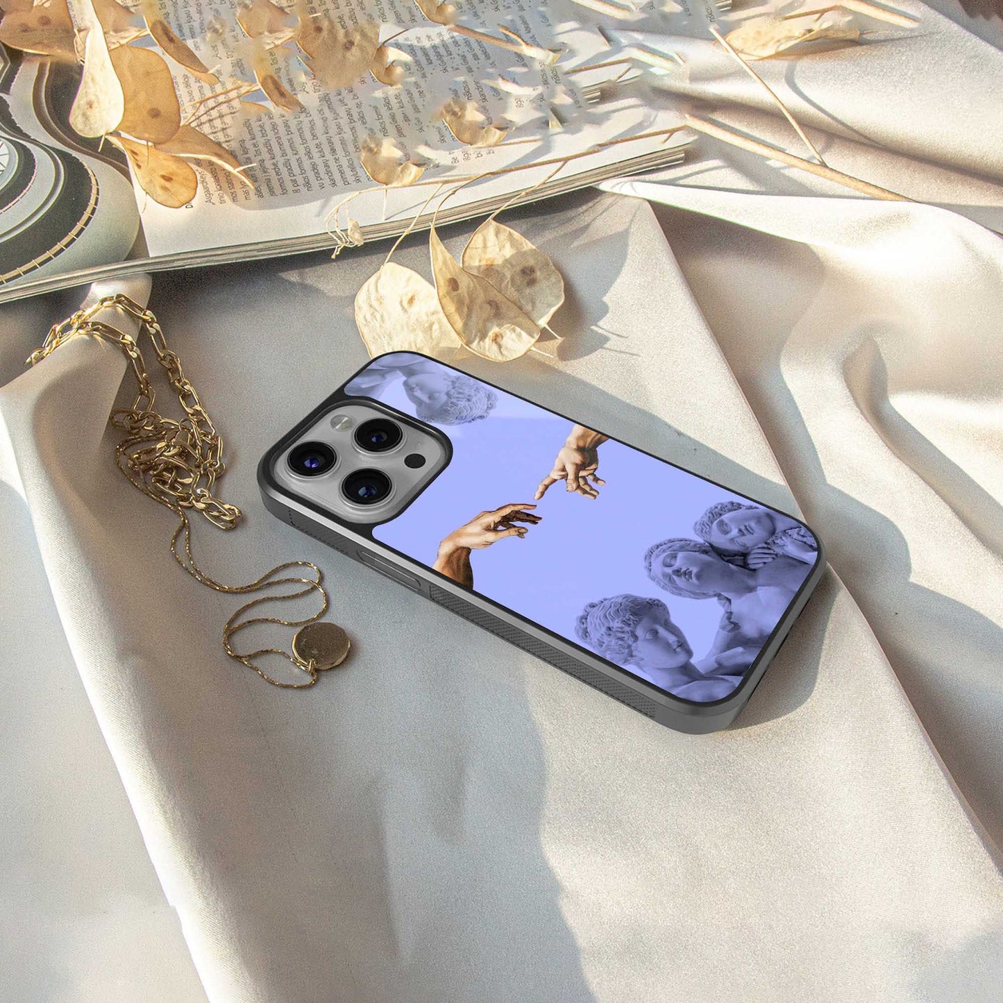 Sculpted Elegance Phone Case for Iphone 16 | Glass Case