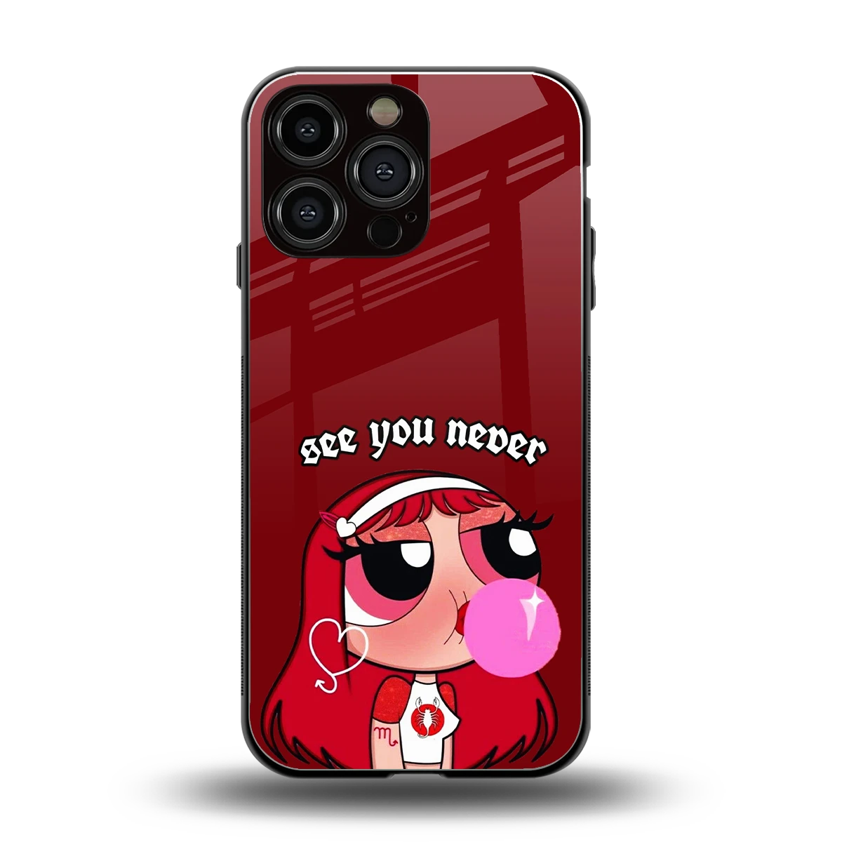 See You Never back phone cover | glass case for iphone 15 pro max