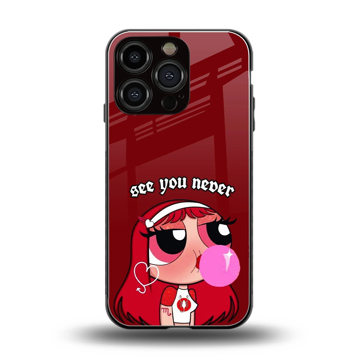 See You Never back phone cover | glass case for iphone 16 pro