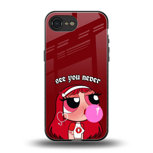 See You Never back phone cover | glass case for iphone 16e