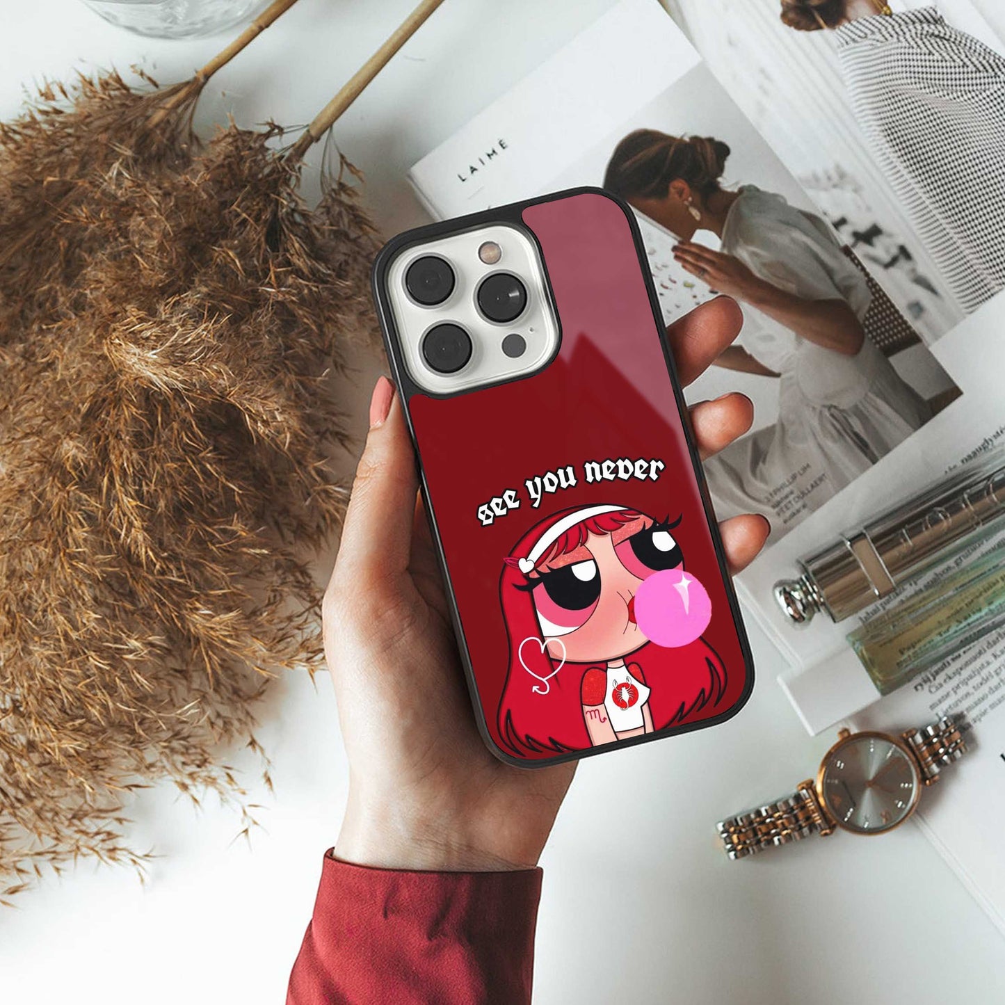 See You Never Phone Case for Iphone 16 | Glass Case