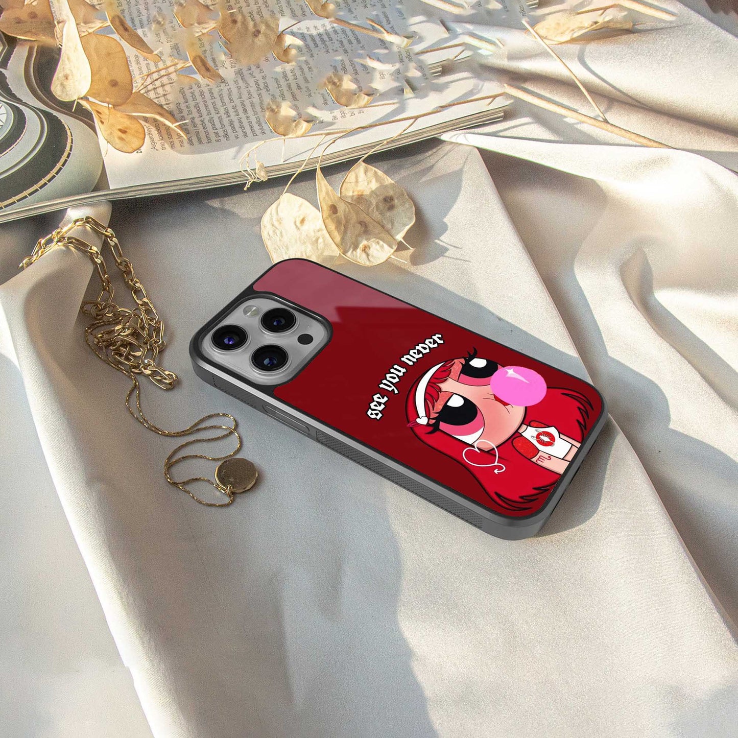 See You Never Phone Case for Iphone 16 | Glass Case