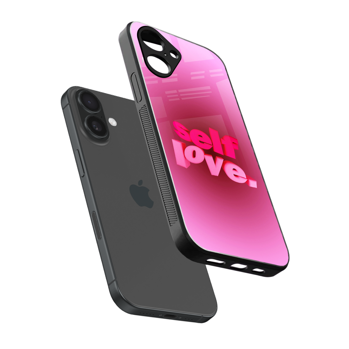 Self Love Aesthetic Phone Case for Iphone 16 | Glass Case