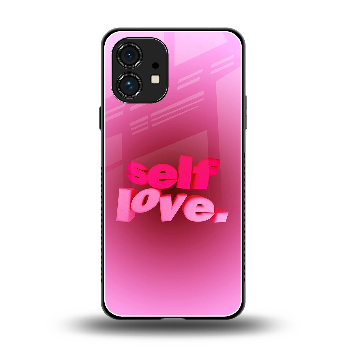 Self Love Aesthetic back phone cover | glass case for nothing phone 1