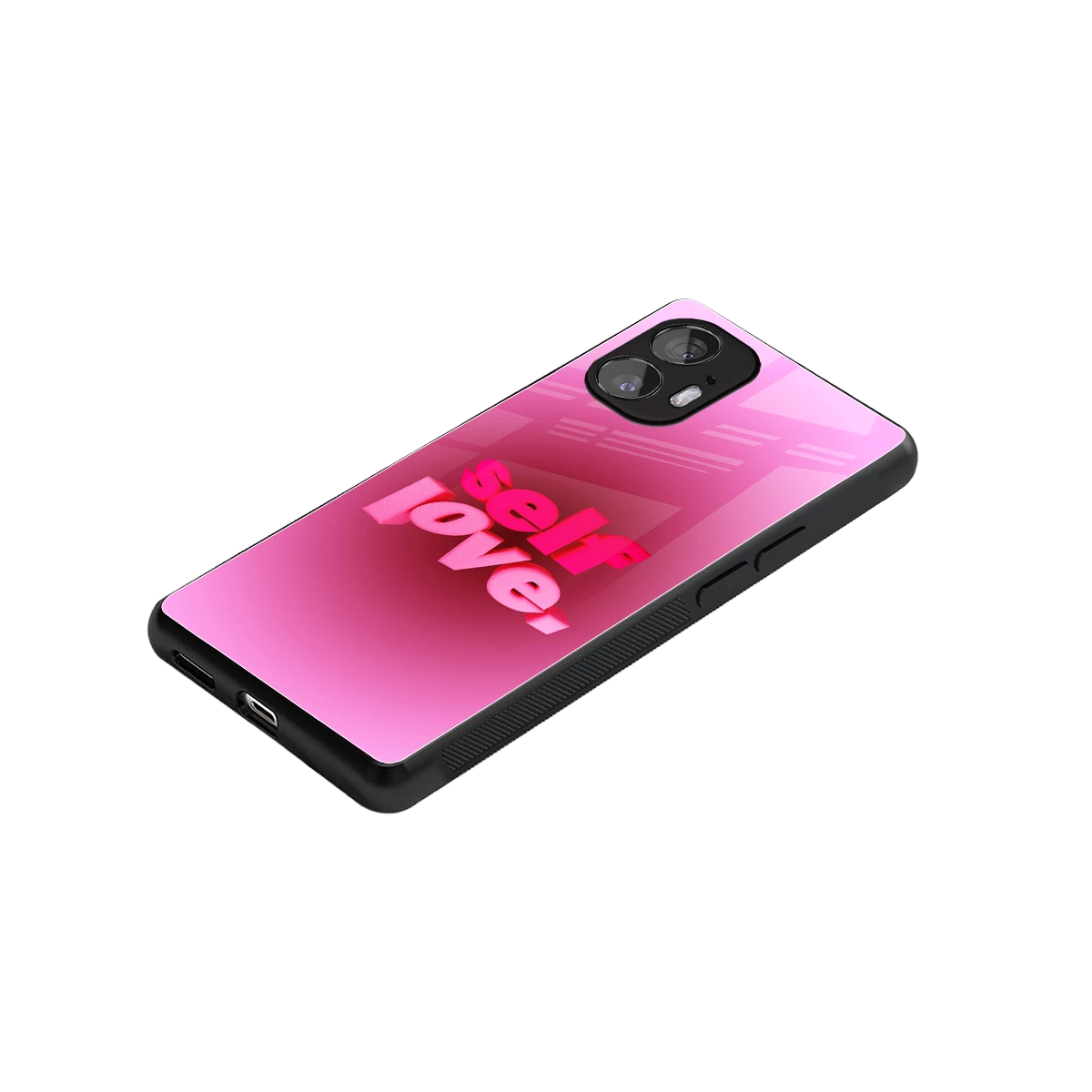 Self Love Aesthetic stylish phone case for nothing phone 2 | glossy glass and slim fit