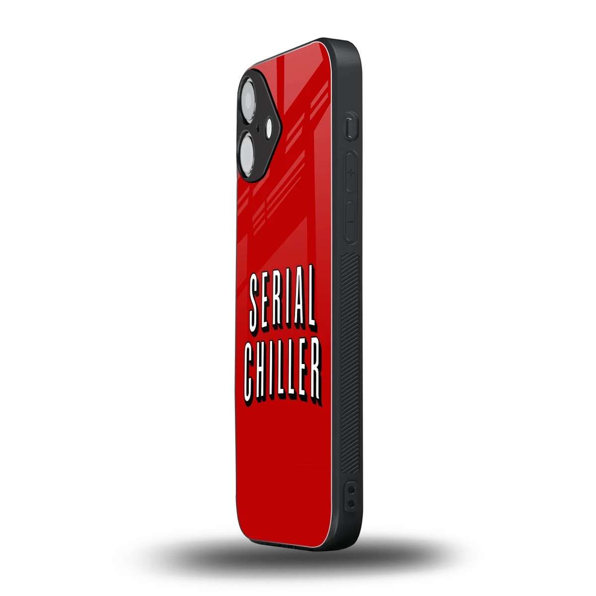 Serial Chiller iphone 16 plus mobile cover | shockproof glass phone case