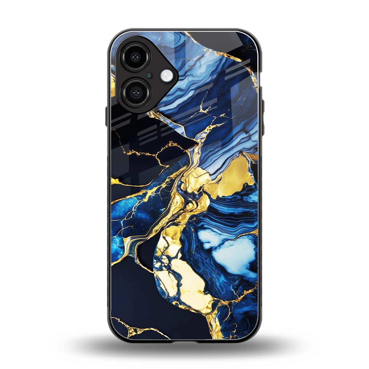 Shadowed Glow back phone cover | glass case for iphone 16 plus