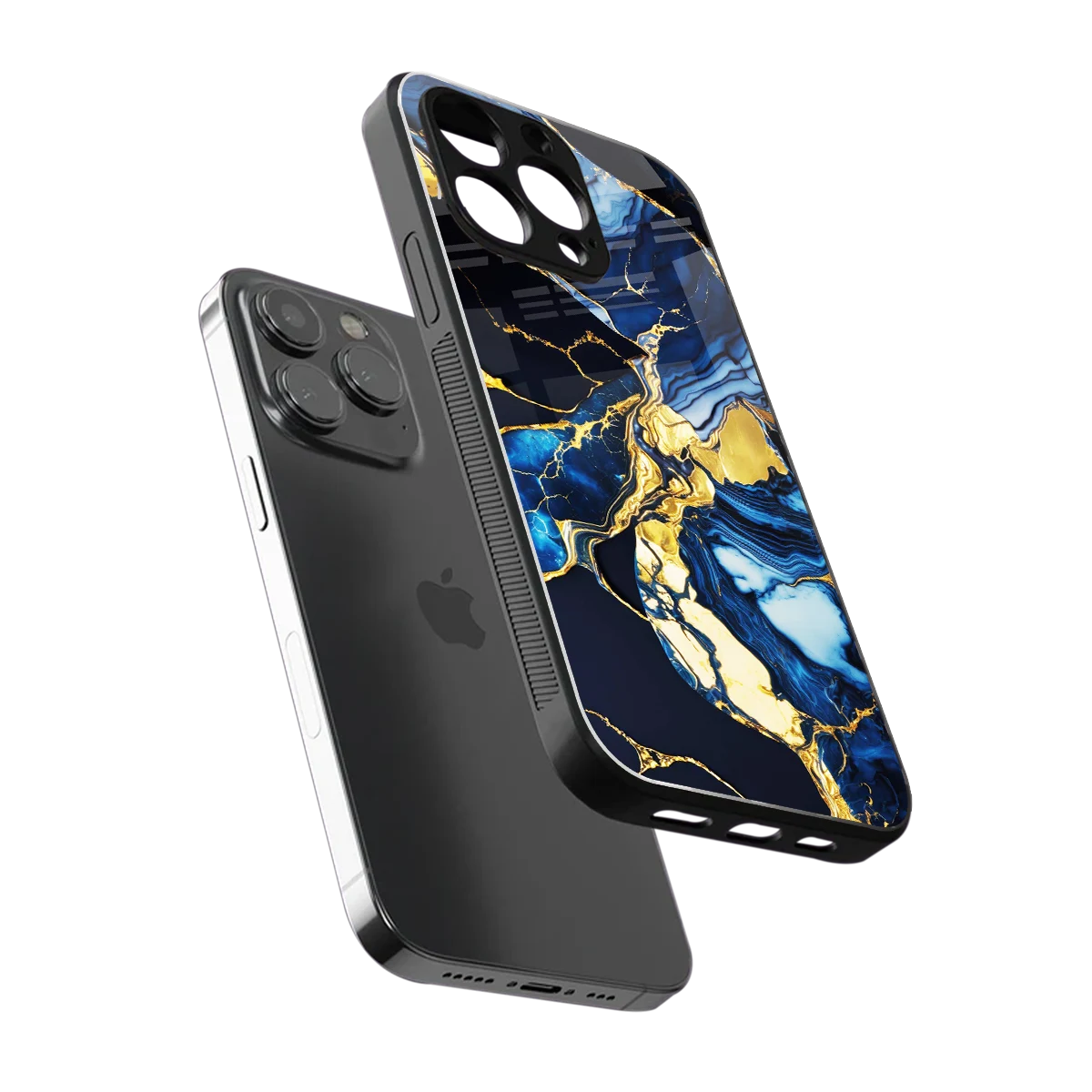 Shadowed Glow sleek iphone 16 pro max cover with tempered glass back and TPU edges