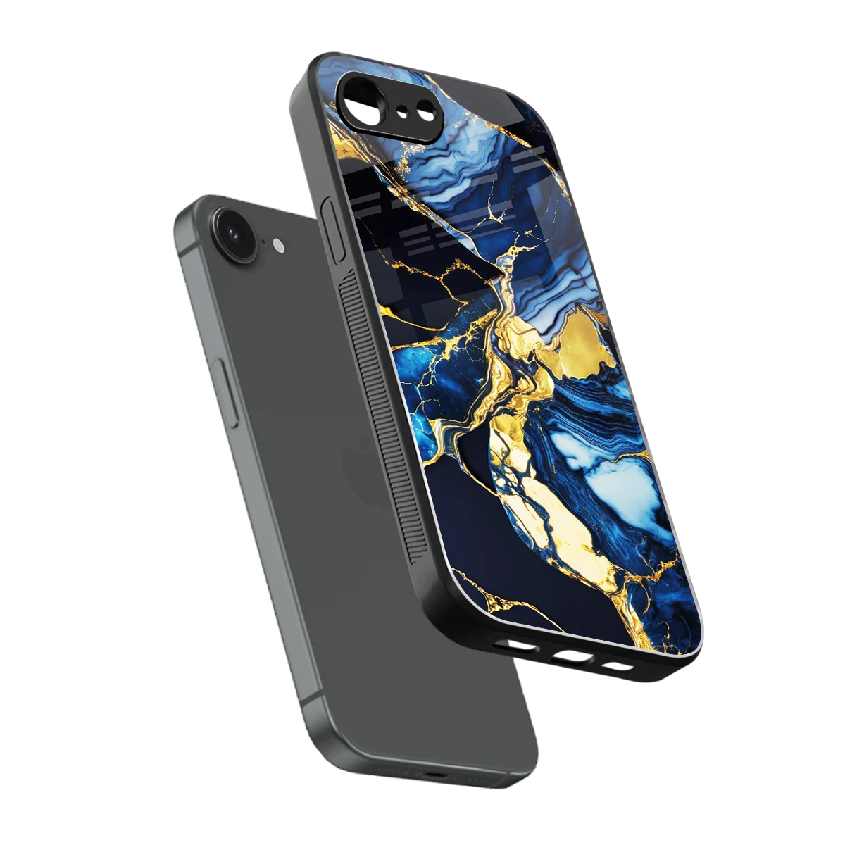 Shadowed Glow sleek iphone 16e cover with tempered glass back and TPU edges
