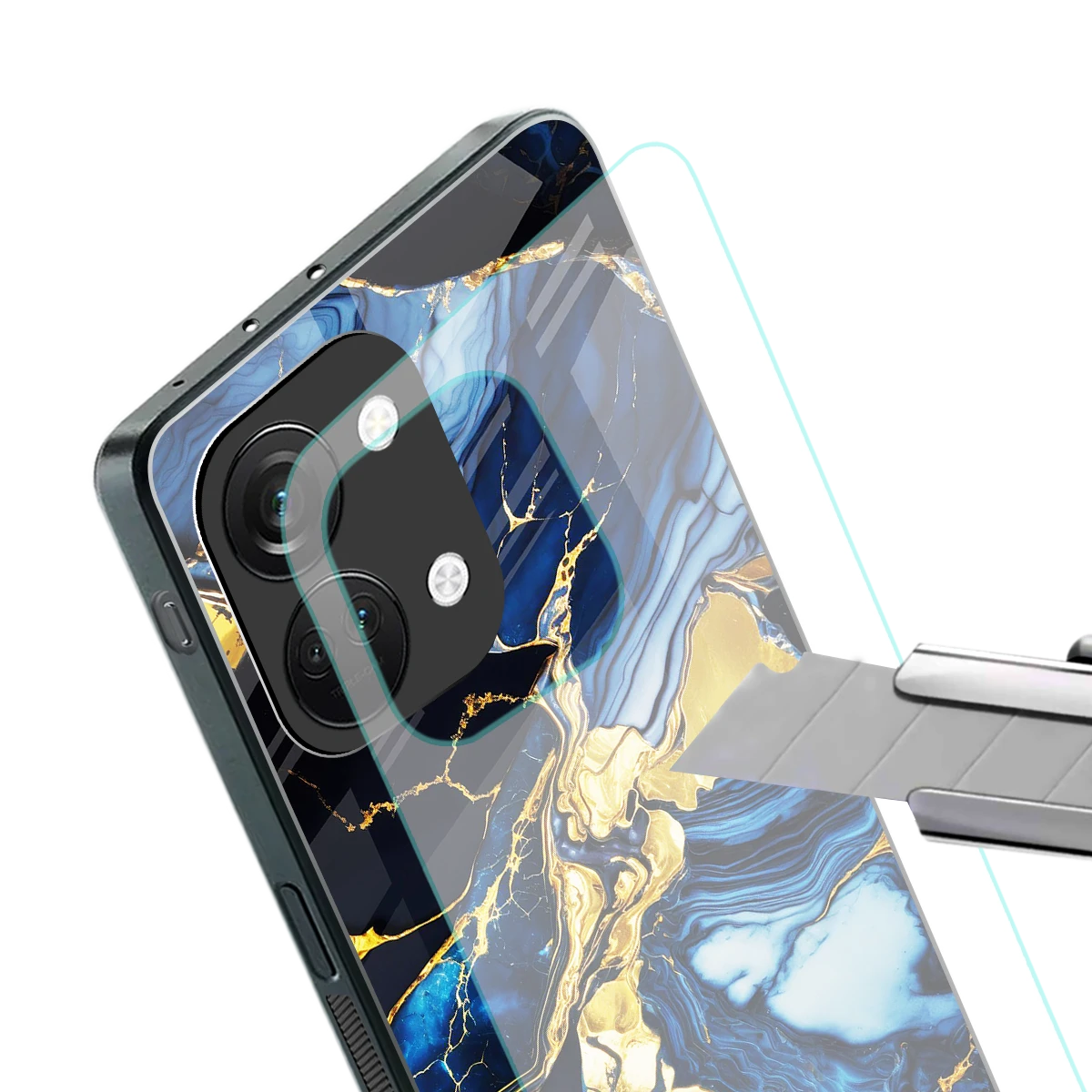 Shadowed Glow stylish phone case for oneplus nord 3 | glossy glass and slim fit