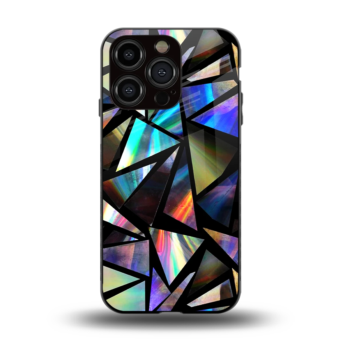 Shattered Luxe back phone cover | glass case for iphone 15 pro