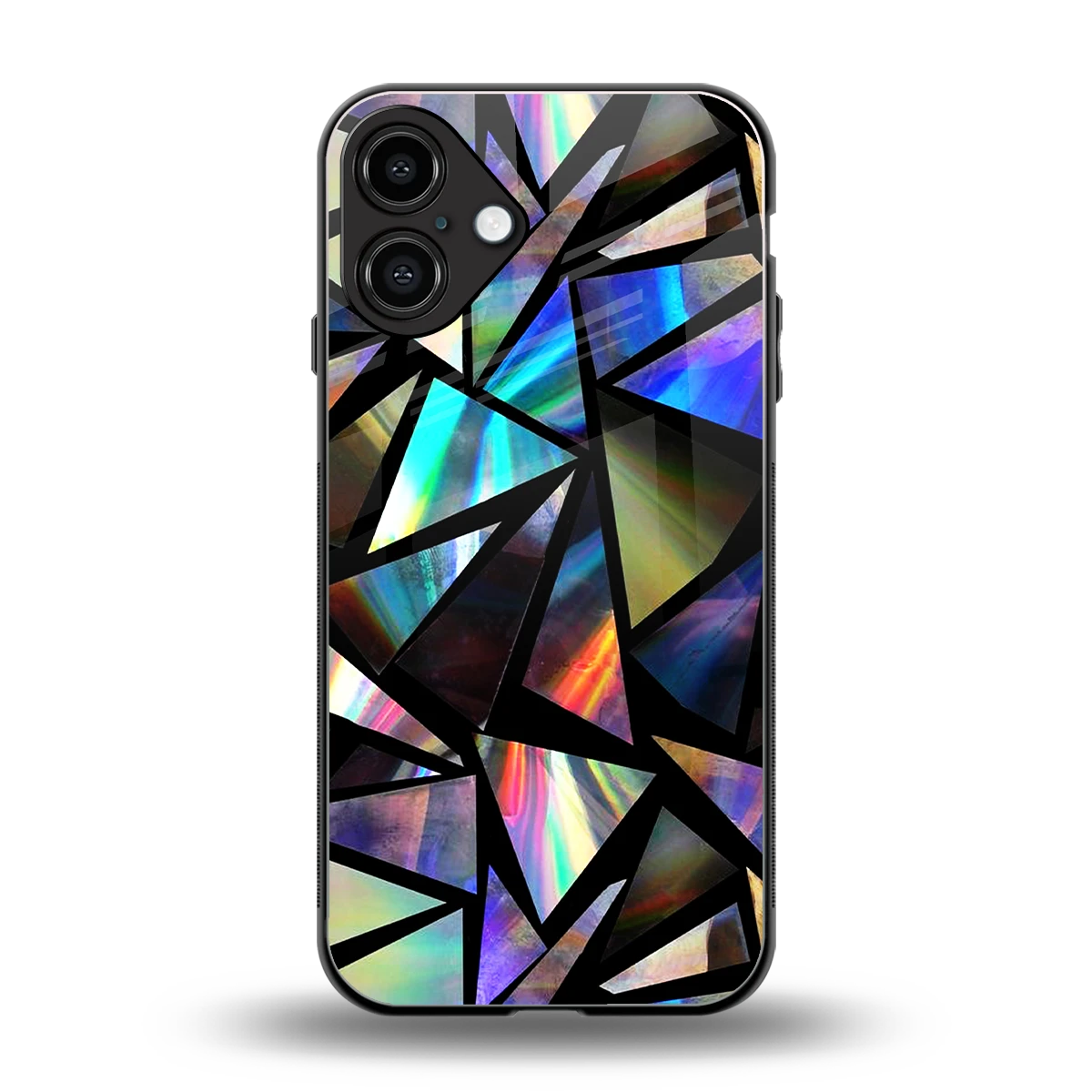 Shattered Luxe back phone cover | glass case for iphone 16 plus