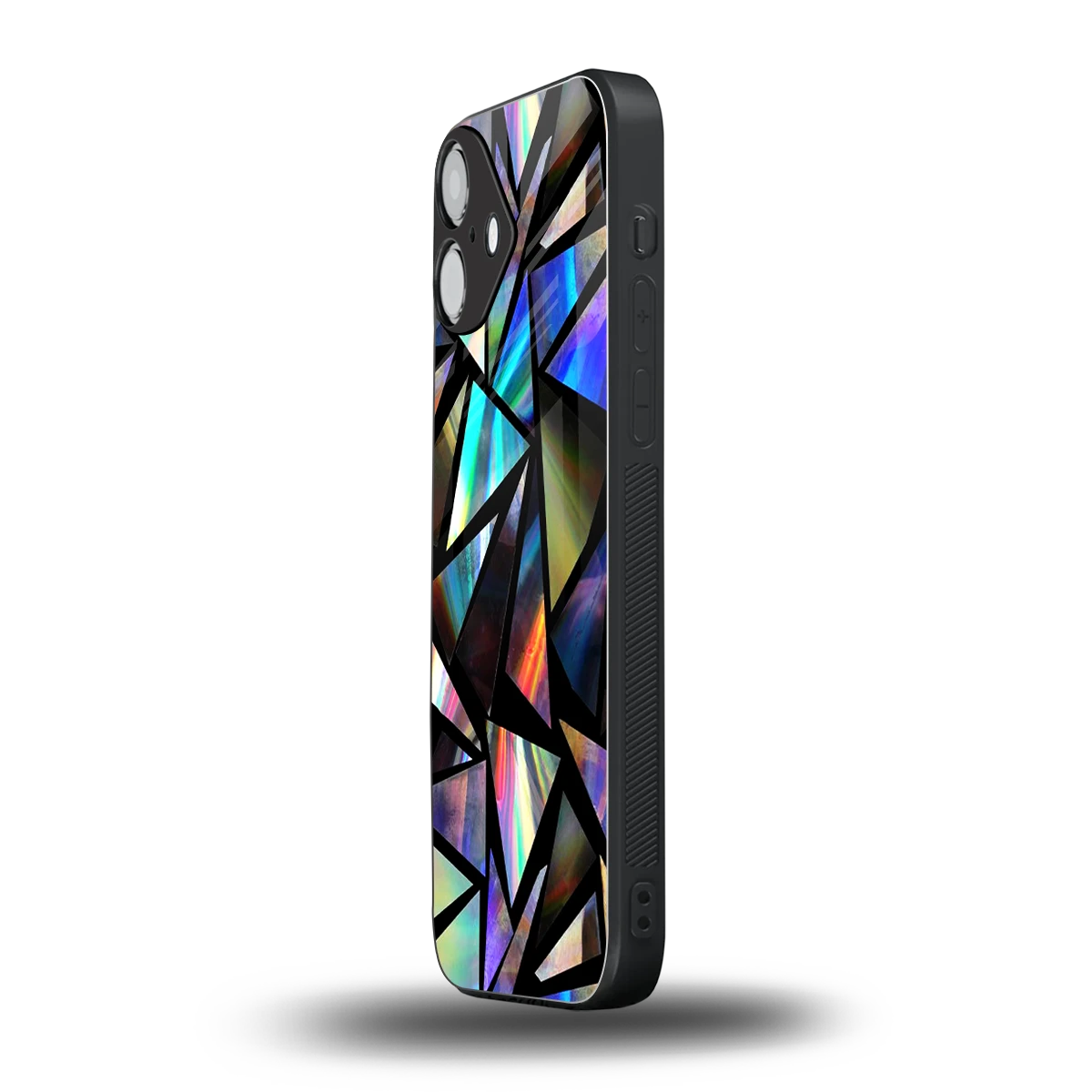 Shattered Luxe iphone 16 plus mobile cover | shockproof glass phone case