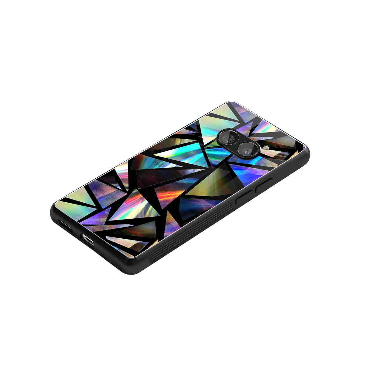 Shattered Luxe stylish phone case for nothing phone 2a | glossy glass and slim fit