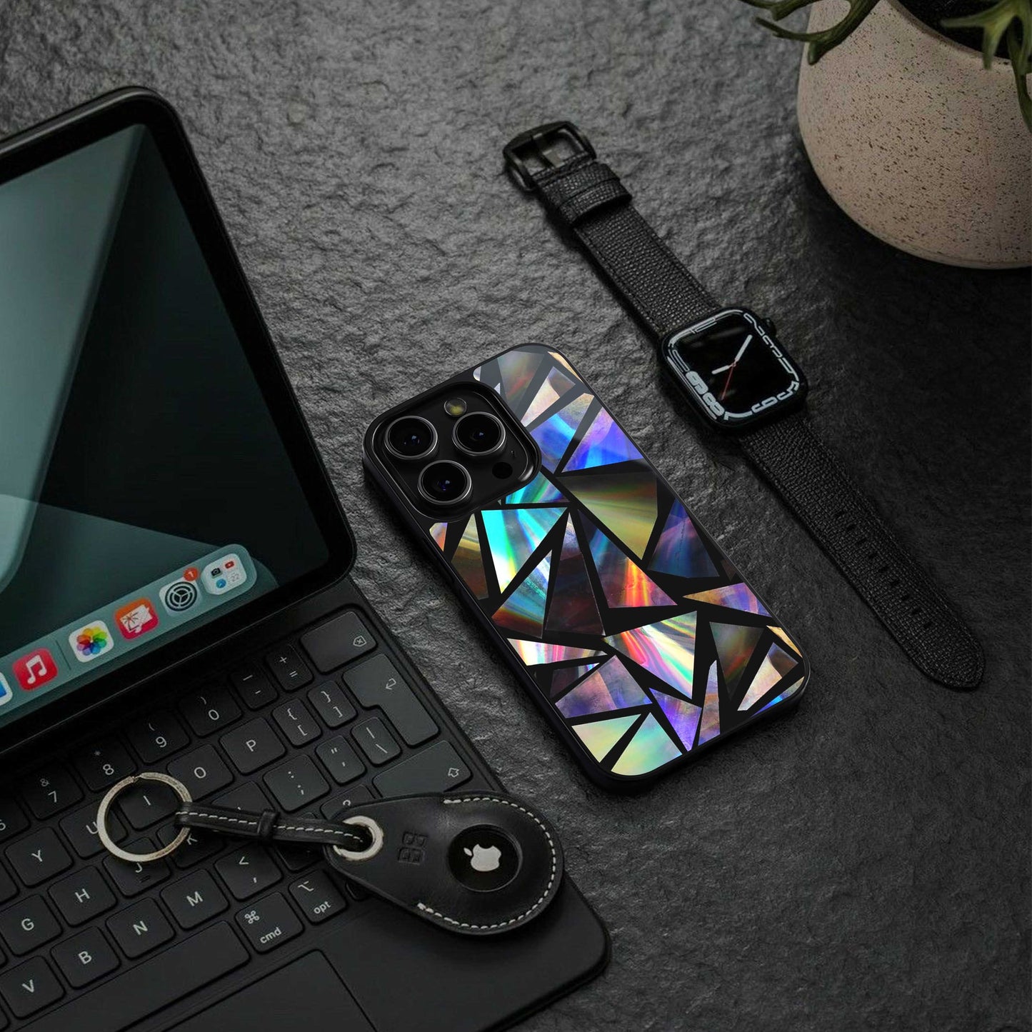 Shattered Luxe Phone Case for Iphone 16 | Glass Case
