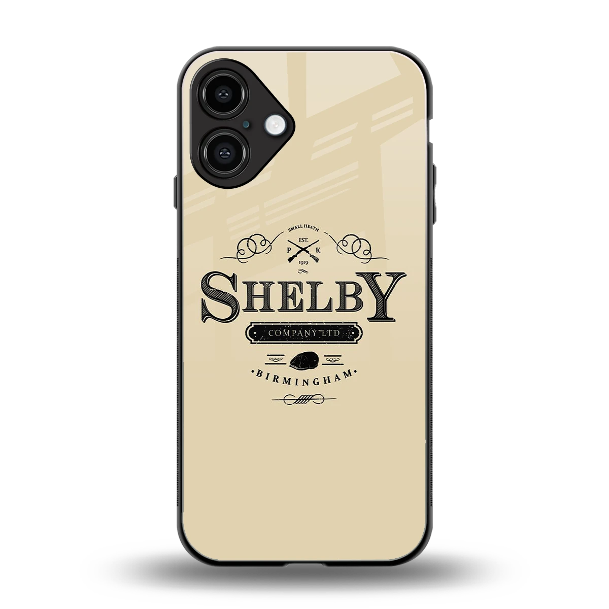 Shelby back phone cover | glass case for iphone 16 plus