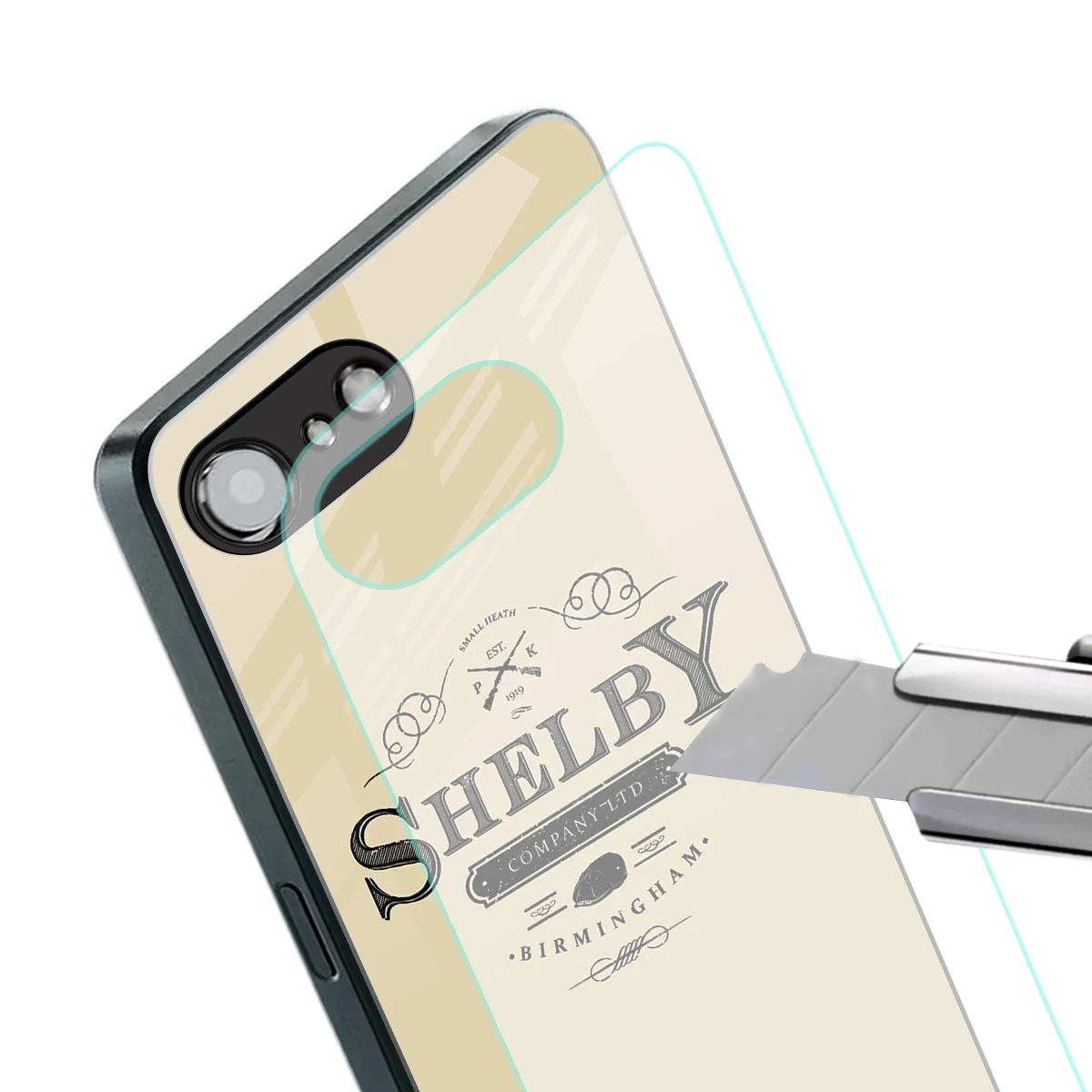 Shelby stylish phone case for iphone 16e | glossy glass and slim fit