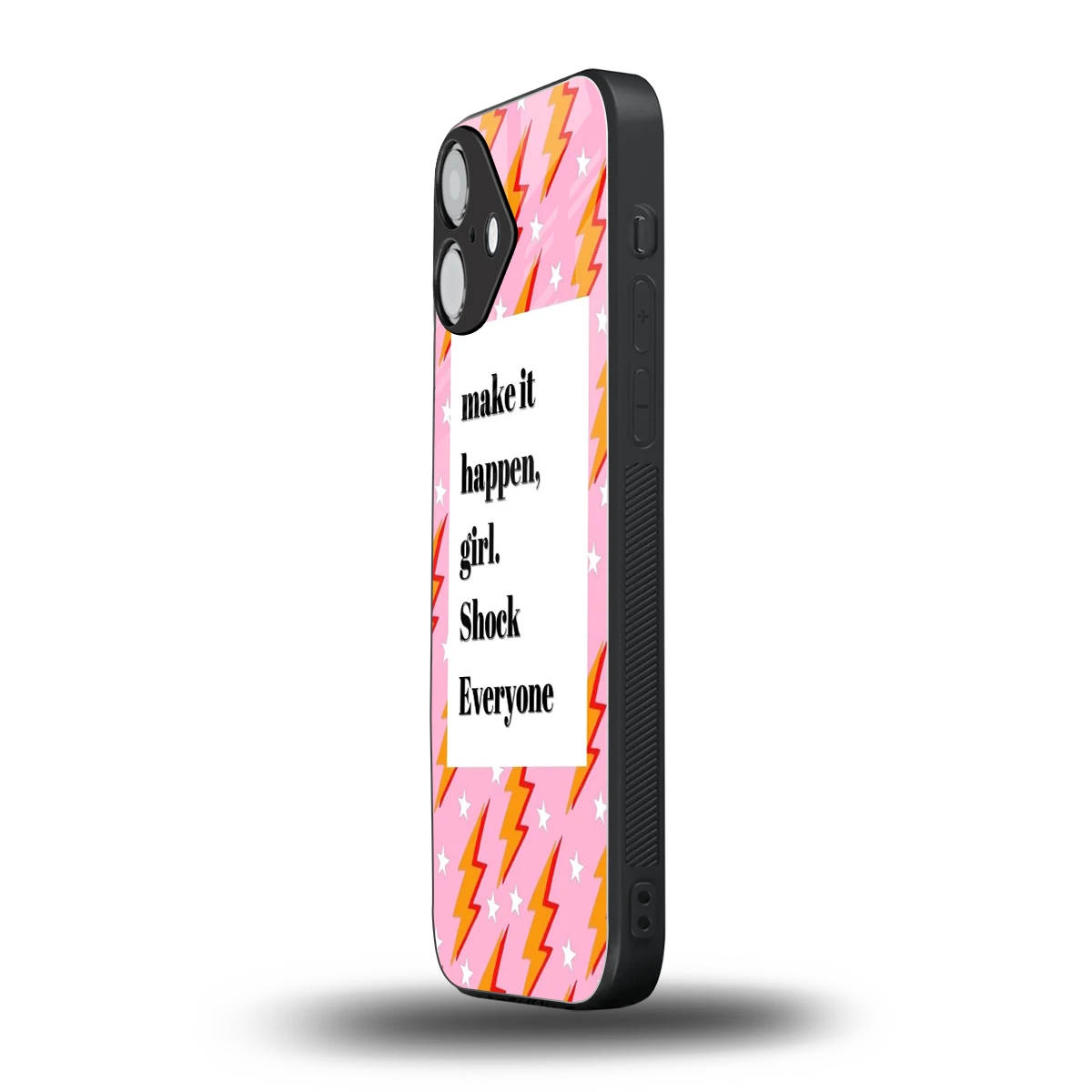 Shock Everyone iphone 16 plus mobile cover | shockproof glass phone case