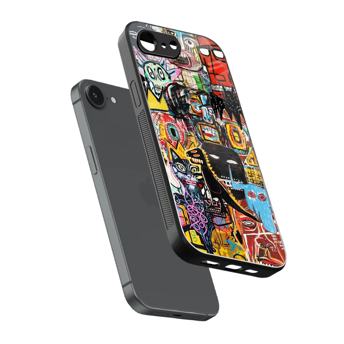 Sketch Book sleek iphone 16e cover with tempered glass back and TPU edges