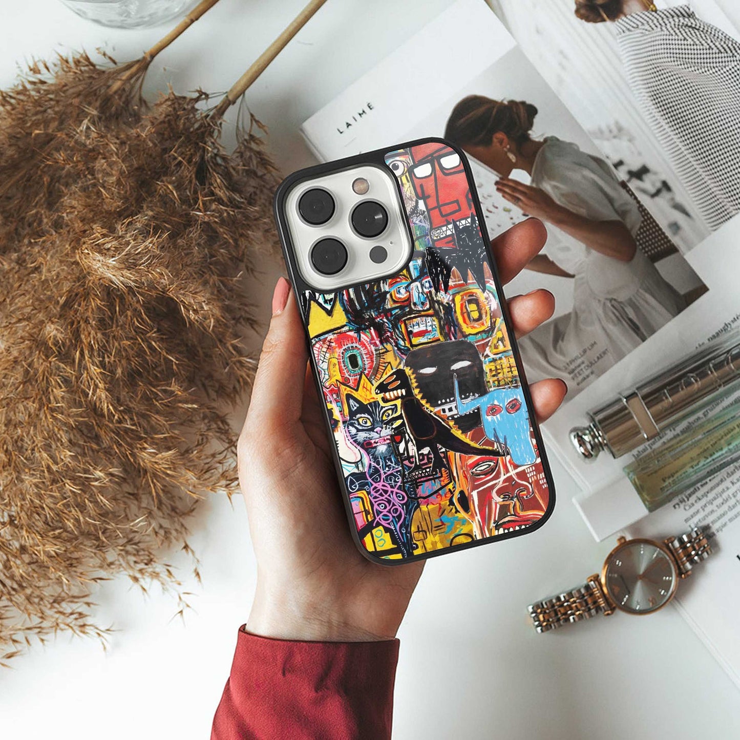 Sketch Book luxury glass phone case for iPhone 16 | scratch and drop resistant