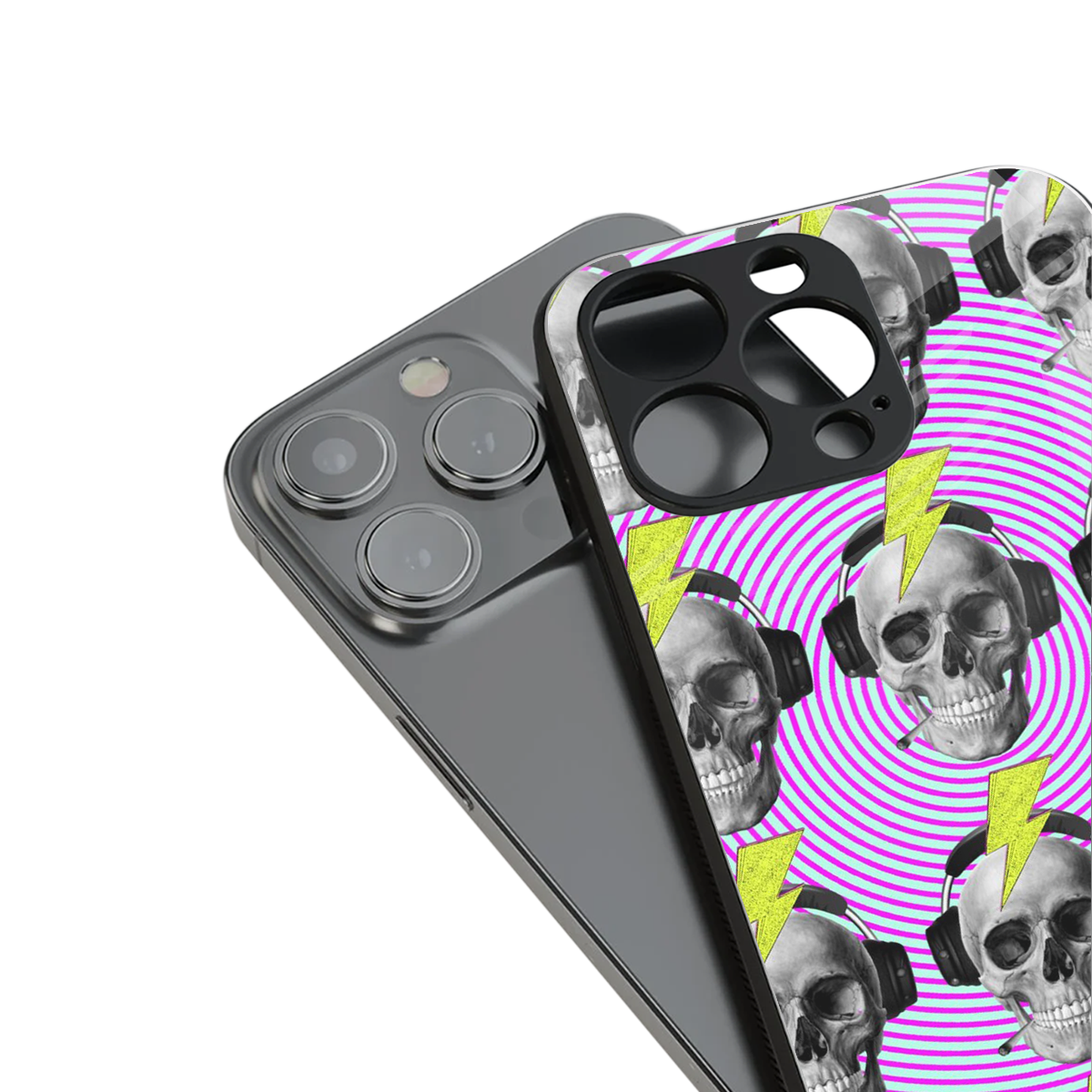 Skull Trip stylish phone case for iPhone 16 | glossy glass and slim fit