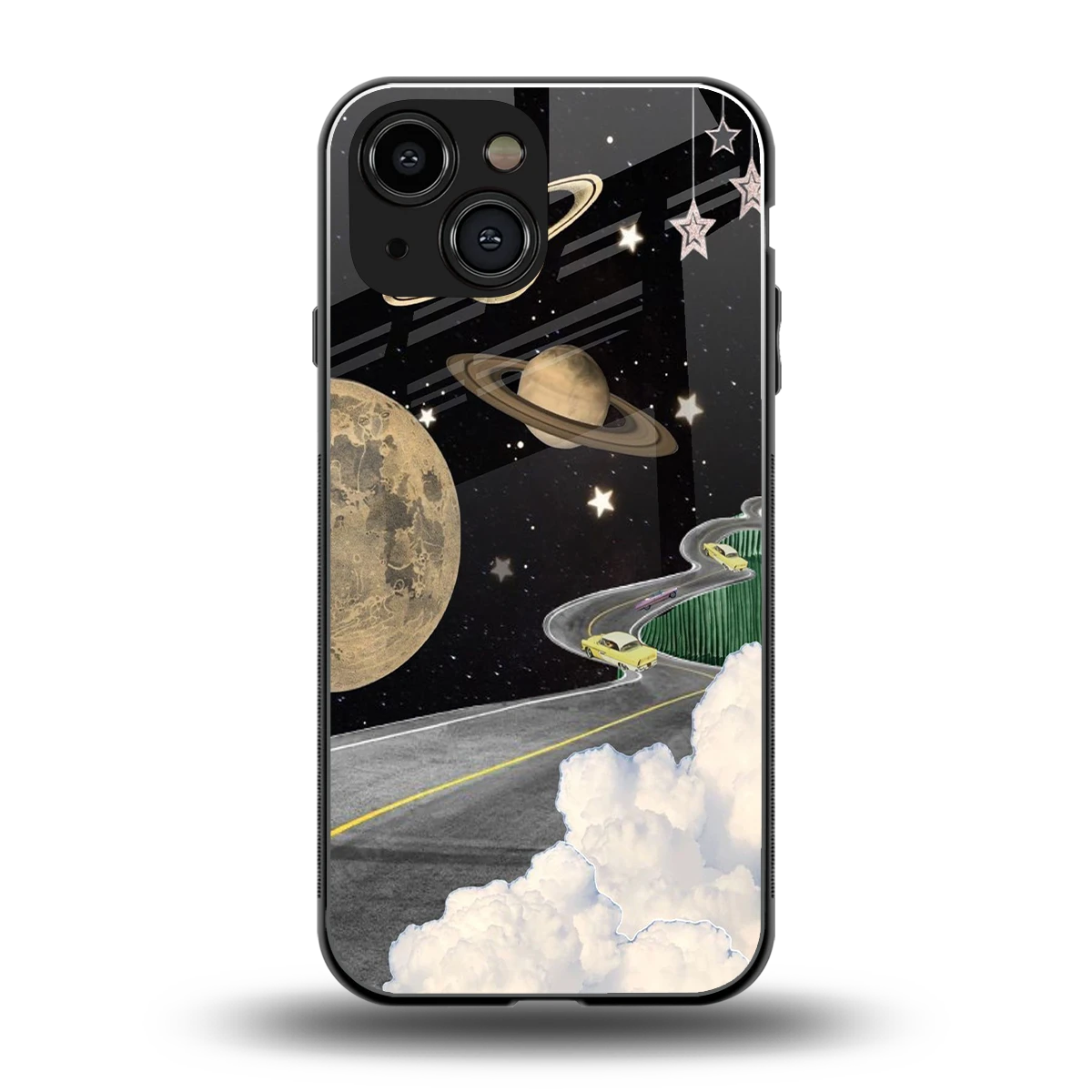 Skyline Galaxy back phone cover | glass case for iphone 13 mini
