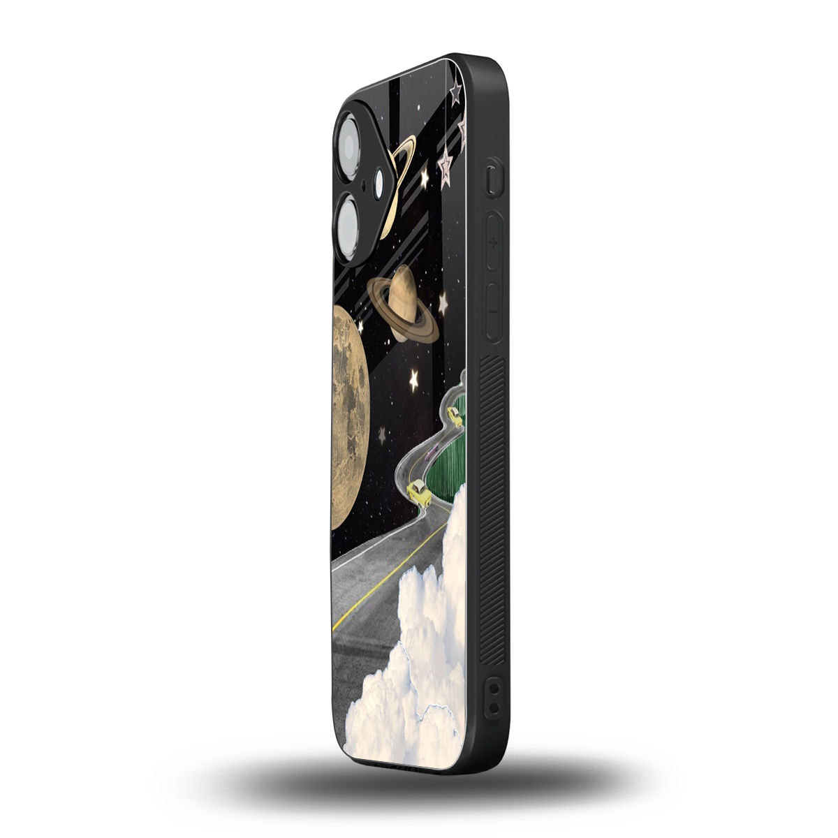 Skyline Galaxy iPhone 16 mobile cover | shockproof glass phone case