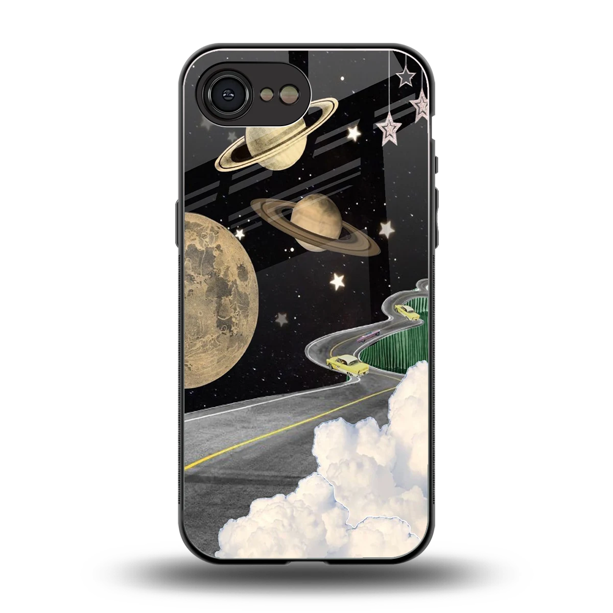 Skyline Galaxy back phone cover | glass case for iphone 16e