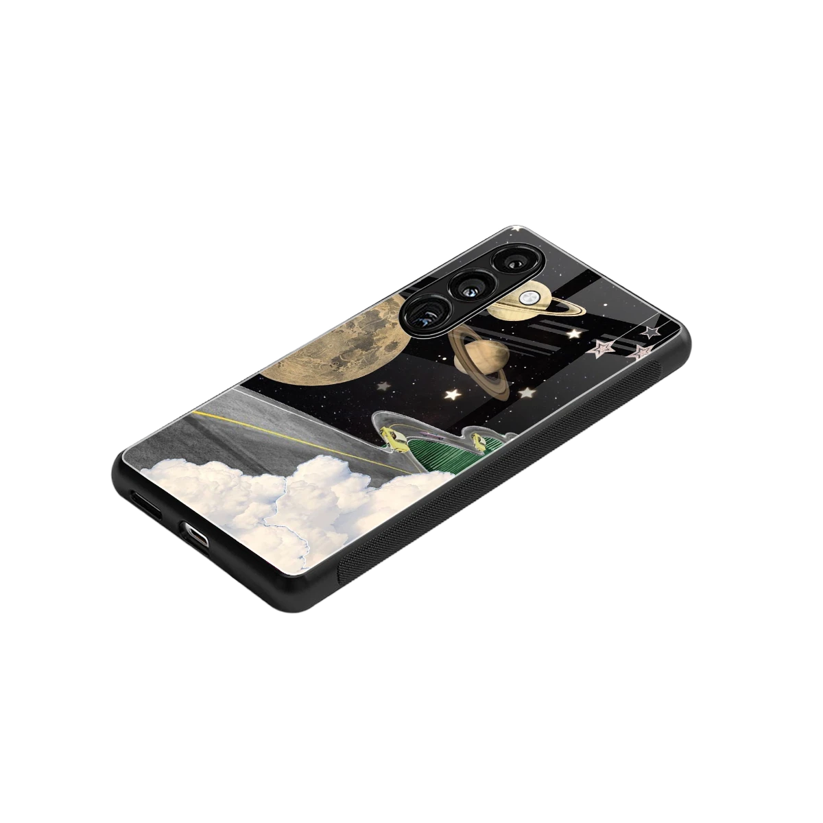 Skyline Galaxy stylish phone case for samsung galaxy s24 | glossy glass and slim fit