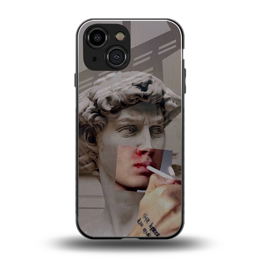 Smokin David back phone cover | glass case for iphone 13 mini