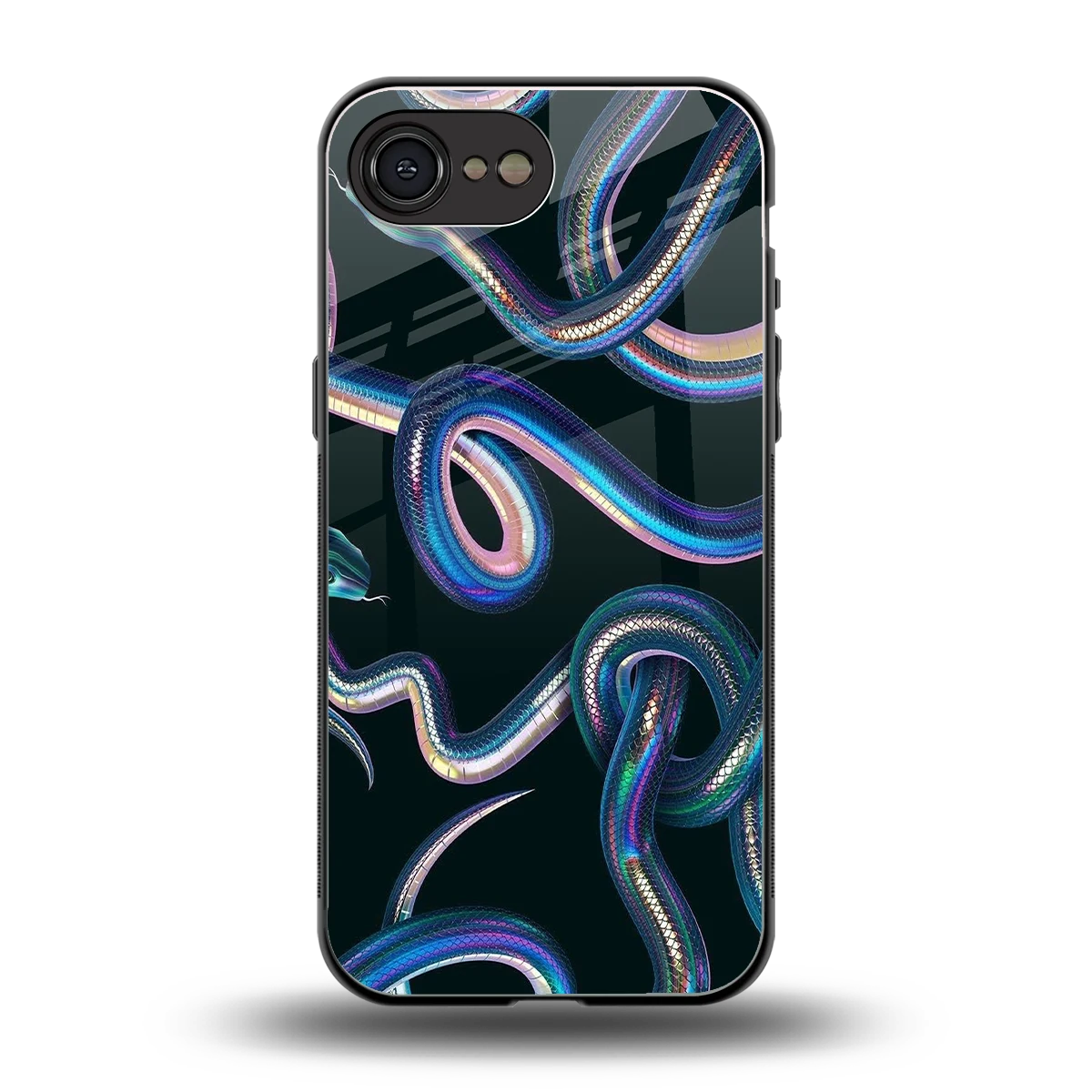 Snakes back phone cover | glass case for iphone 16e