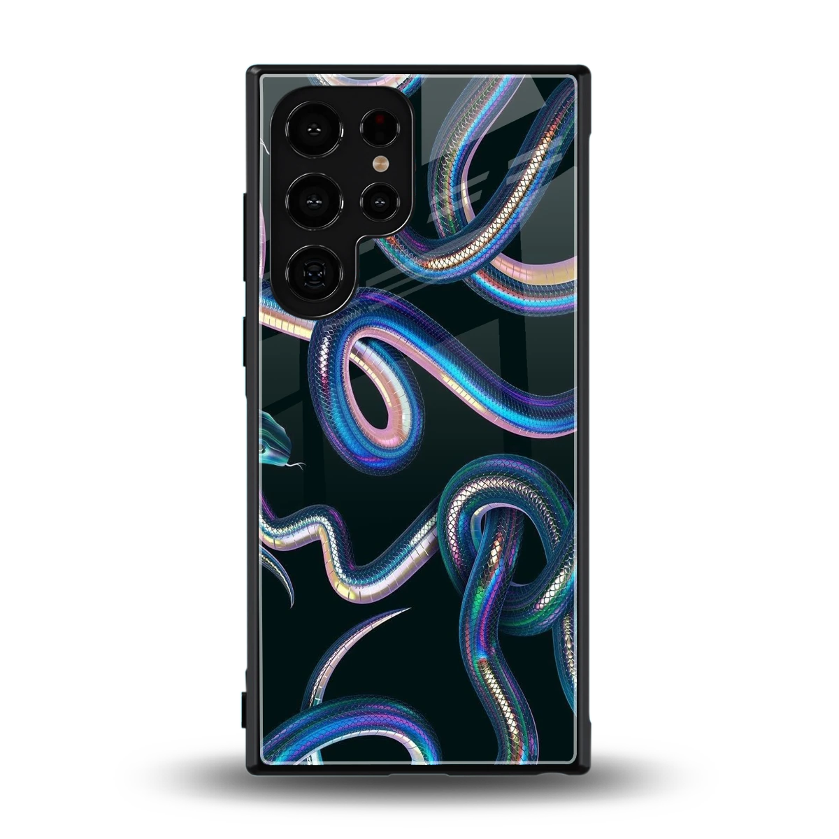Snakes back phone cover | glass case for samsung galaxy s24 ultra