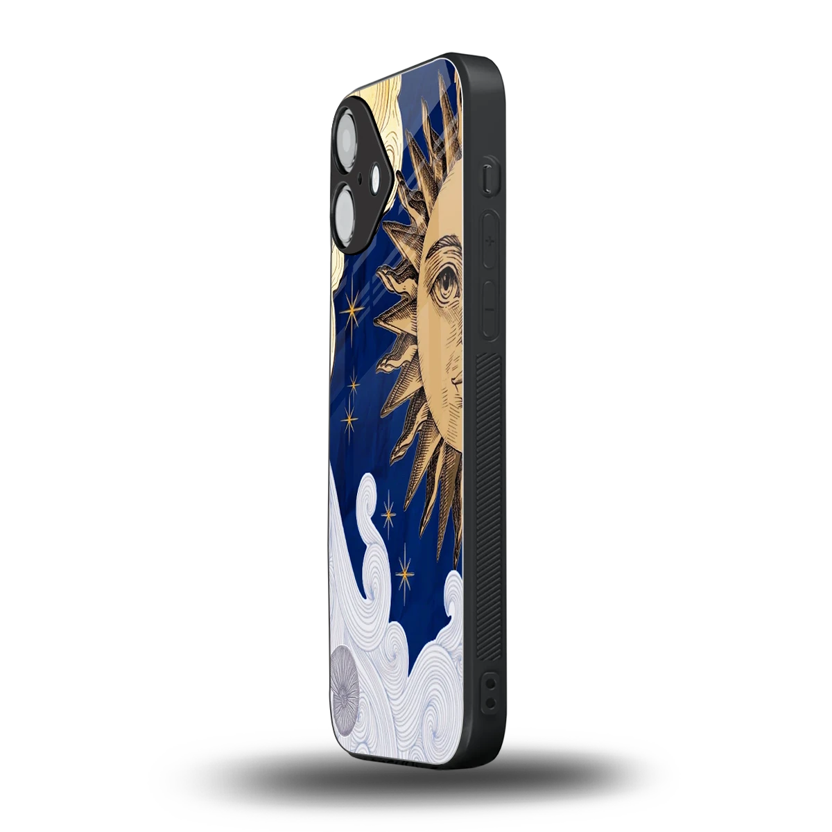 Solar Bliss iphone 16 plus mobile cover | shockproof glass phone case