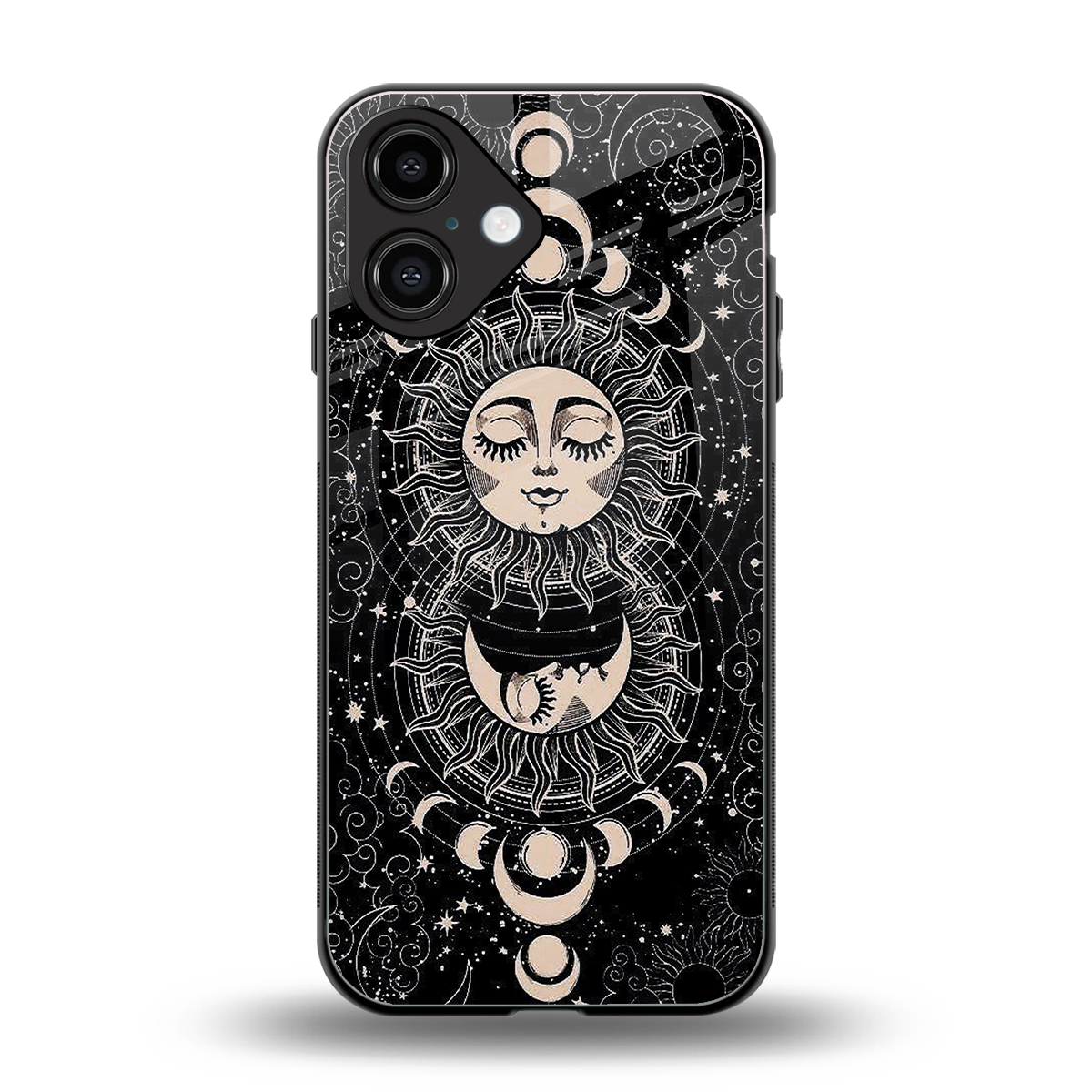 Solar Eclipse back phone cover | glass case for iphone 16