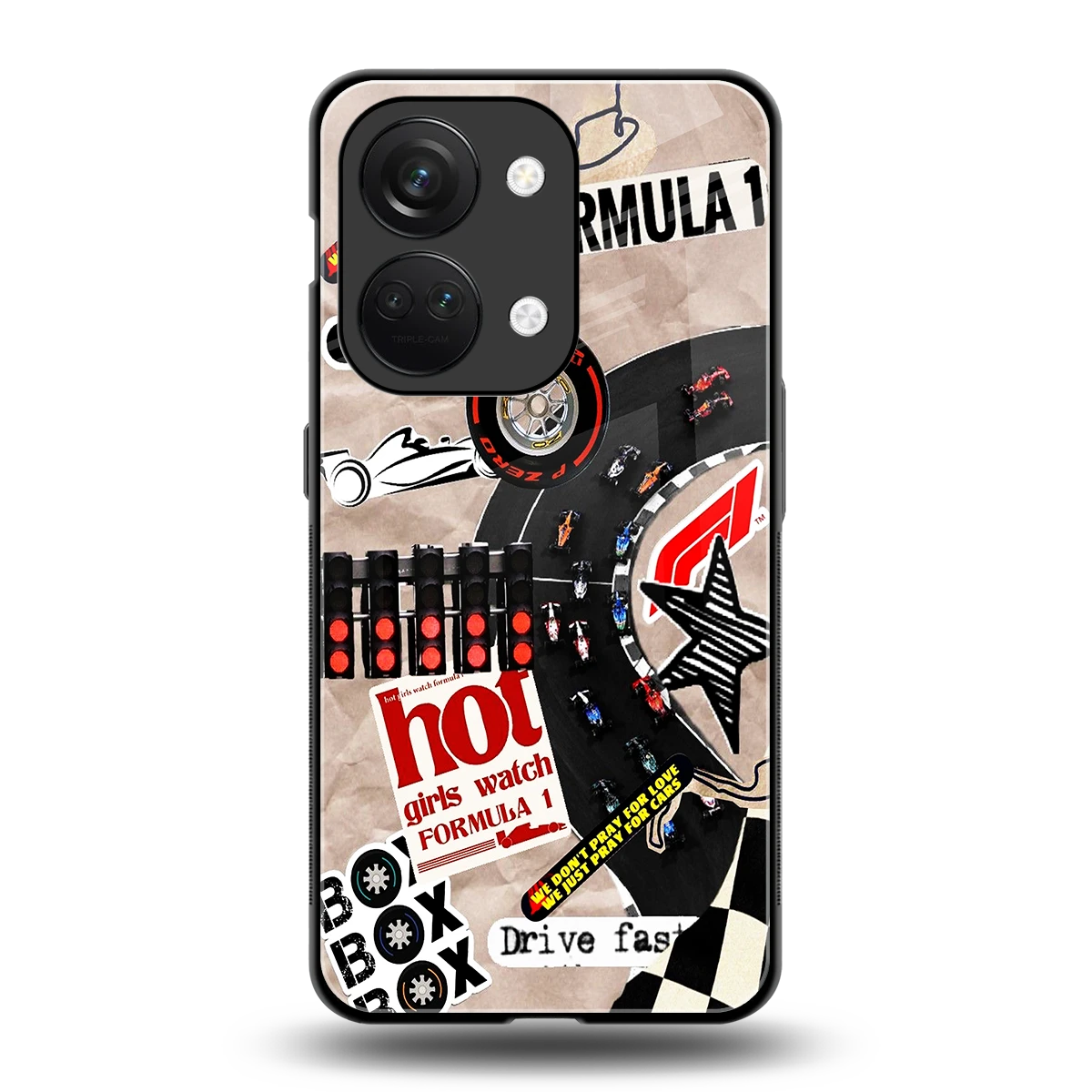 Speedline back phone cover | glass case for oneplus nord 3