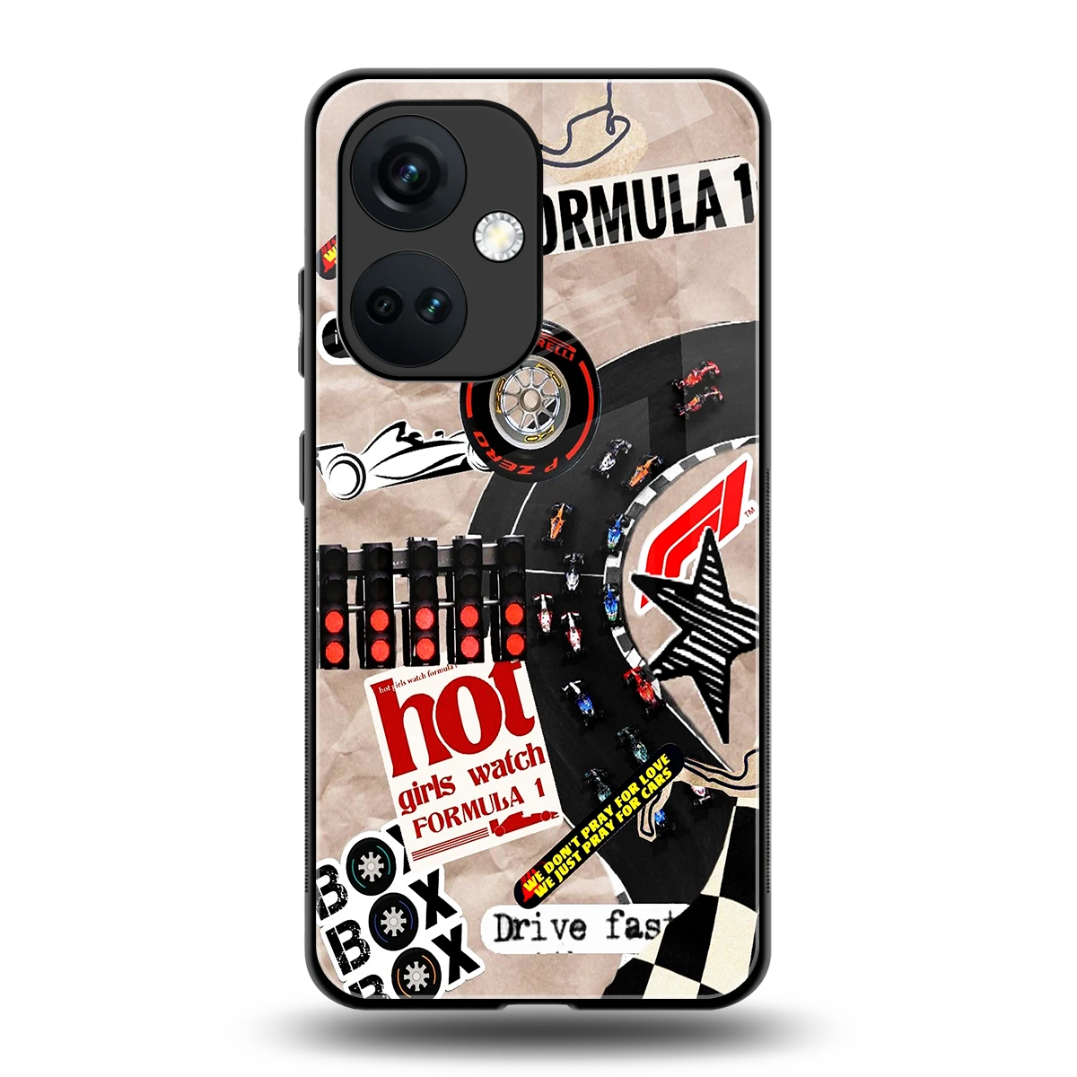 Speedline back phone cover | glass case for oneplus nord ce 3