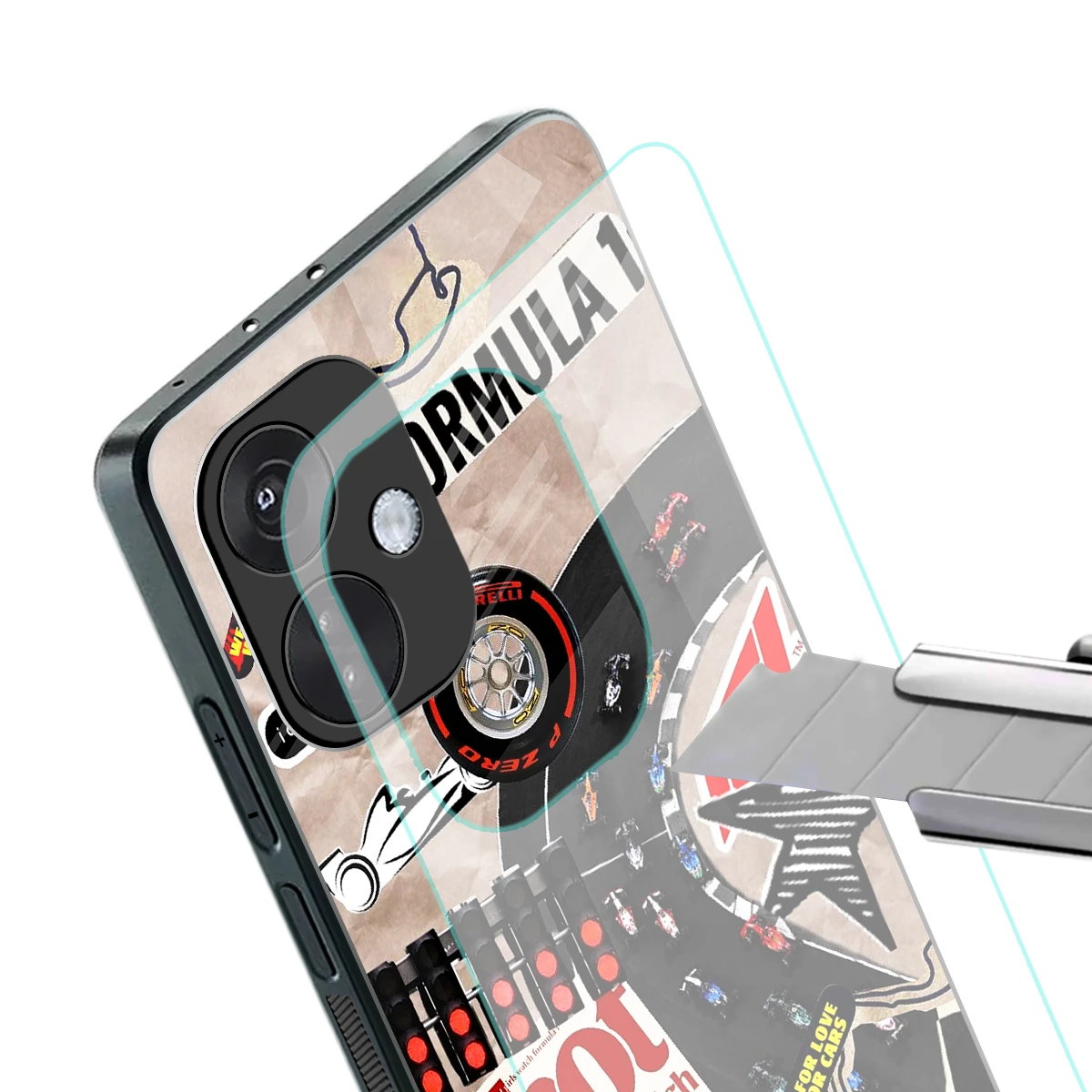 Speedline stylish phone case for oneplus nord ce 3 | glossy glass and slim fit