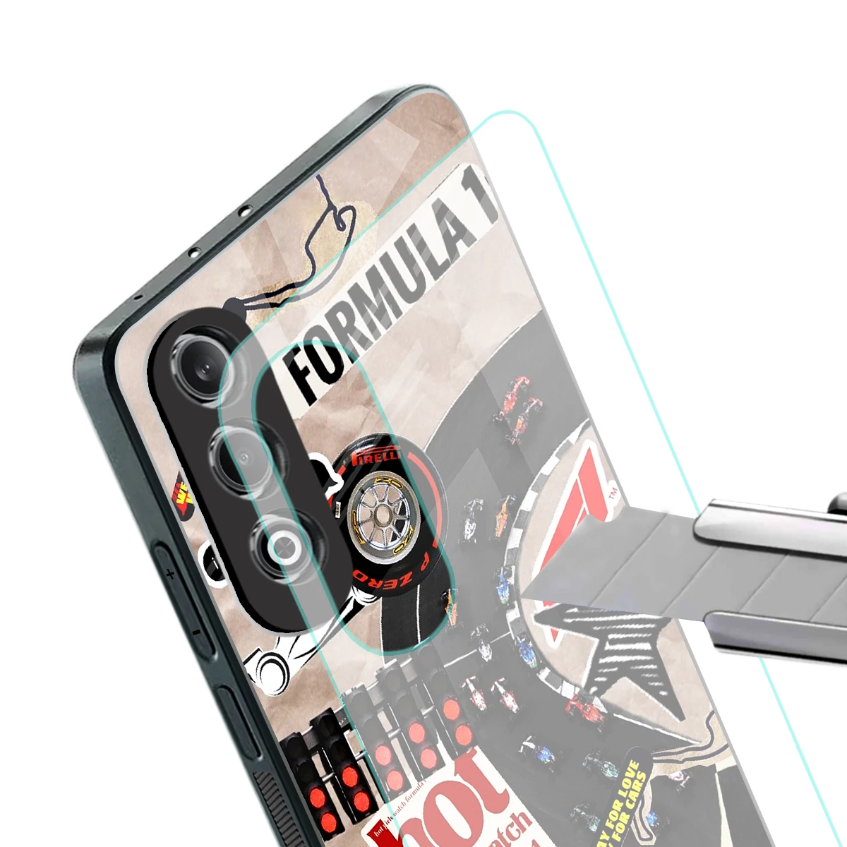 Speedline stylish phone case for oneplus nord ce 4 | glossy glass and slim fit