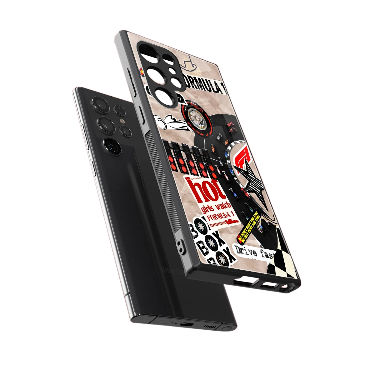 Speedline sleek samsung galaxy s24 ultra cover with tempered glass back and TPU edges