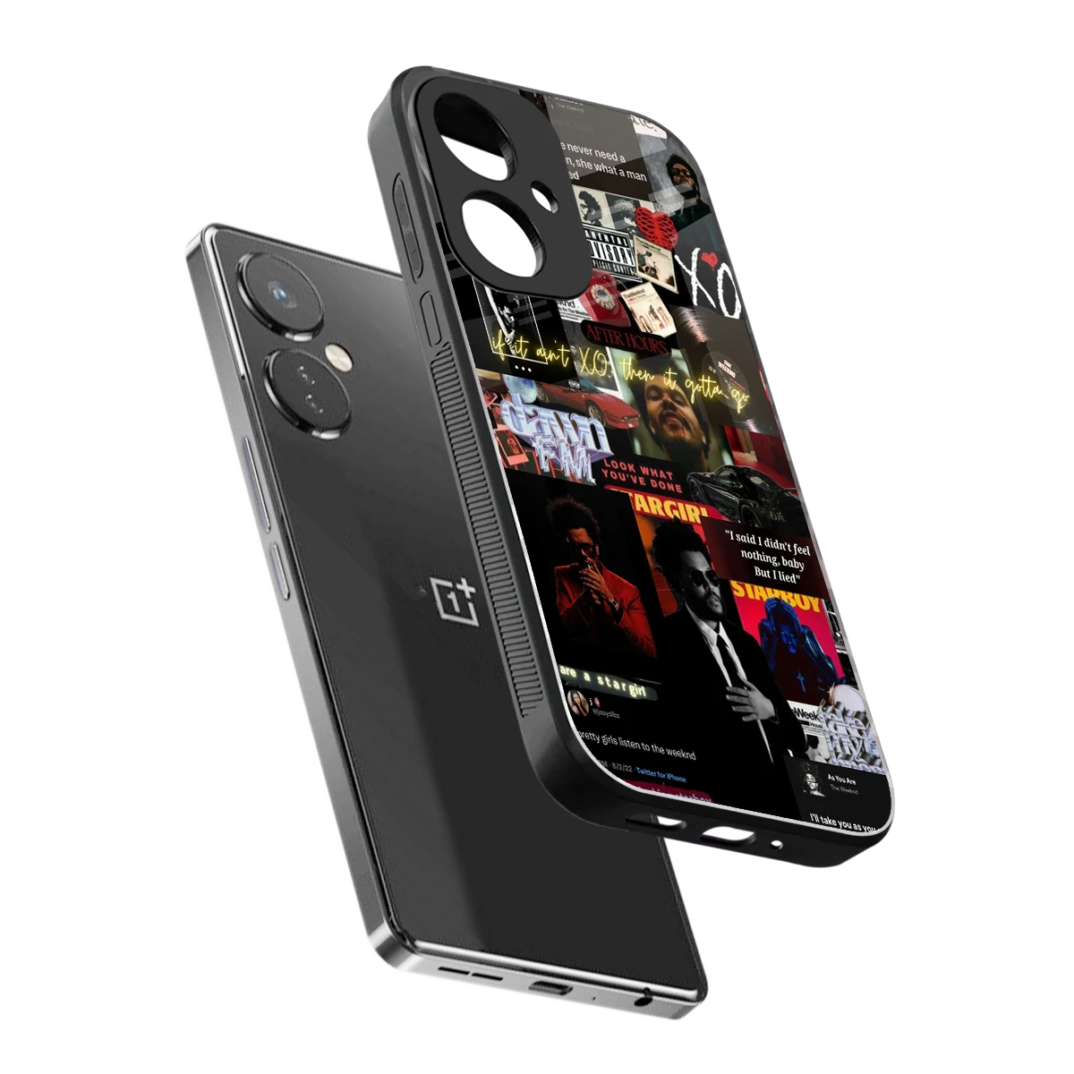 Star Boy Aura sleek oneplus nord ce 3 cover with tempered glass back and TPU edges