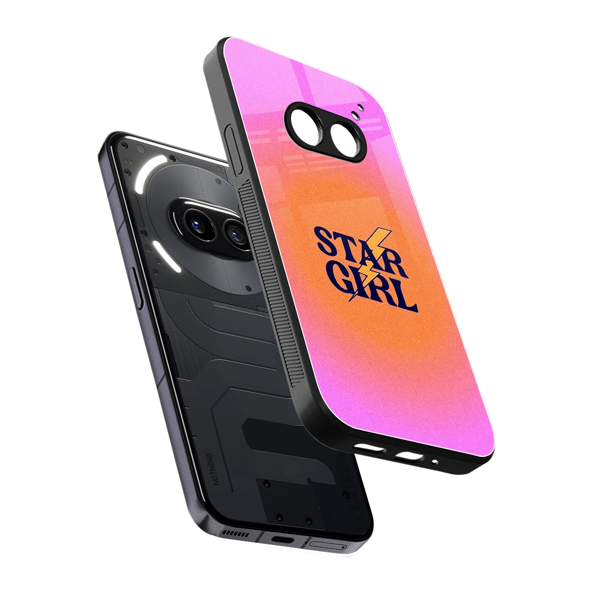 Star Girl Aesthetic sleek nothing phone 2a cover with tempered glass back and TPU edges