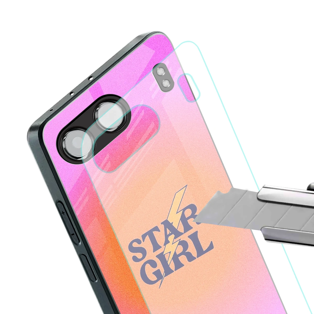 Star Girl Aesthetic stylish phone case for oneplus nord 4 | glossy glass and slim fit