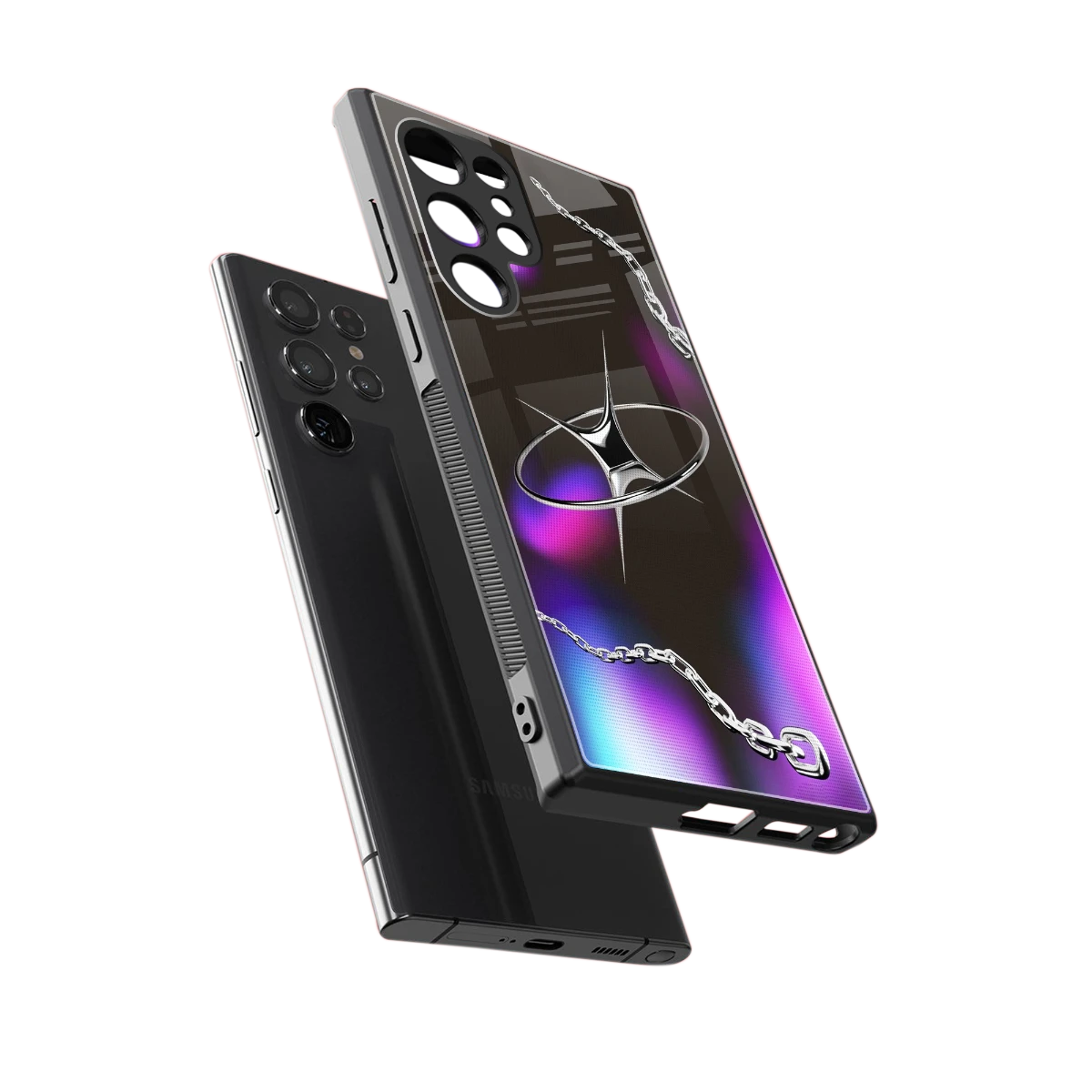 Star Luxe sleek samsung galaxy s24 ultra cover with tempered glass back and TPU edges