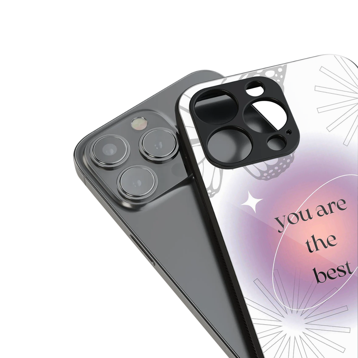 Star Power stylish phone case for iPhone 16 | glossy glass and slim fit