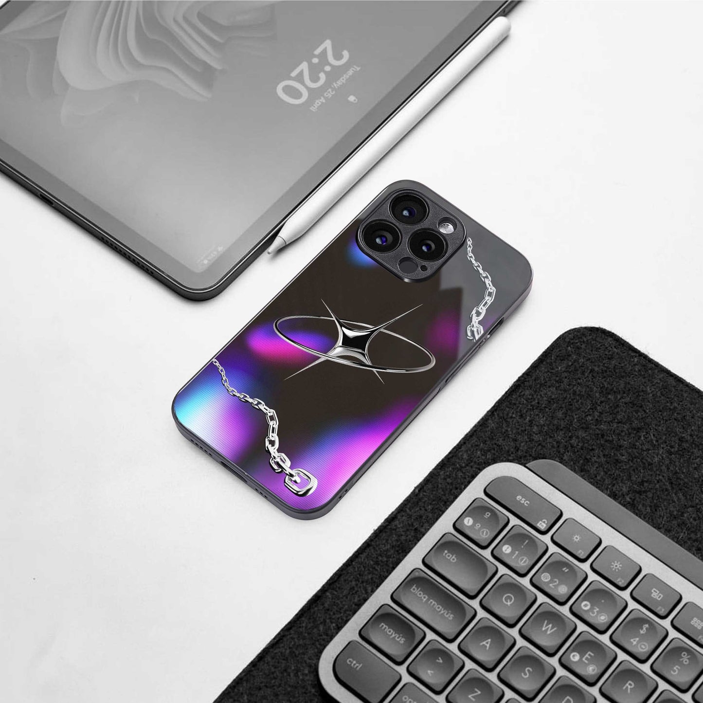 Star Luxe TPU glass hybrid case for iPhone 16 | premium mobile back cover