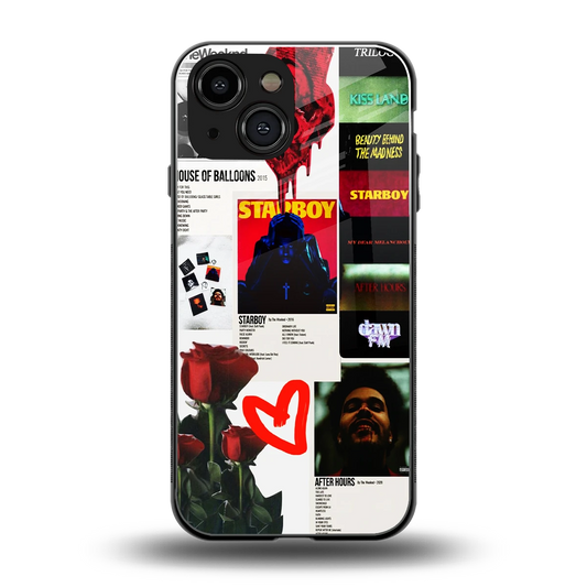 Starboy Collage back phone cover | glass case for iphone 13 mini